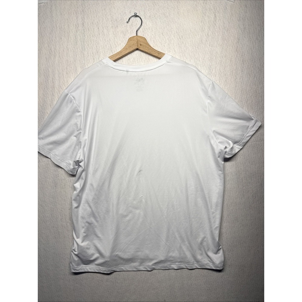 Quiksilver Mens XXL White Short Sleeve Regular Fit Logo Performance T-Shirt - Picture 2 of 14